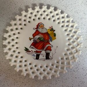 Festive Santa Decorative Plate